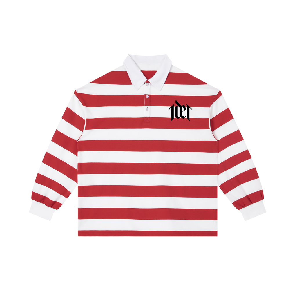 Color Block Stripe Polo Shirt